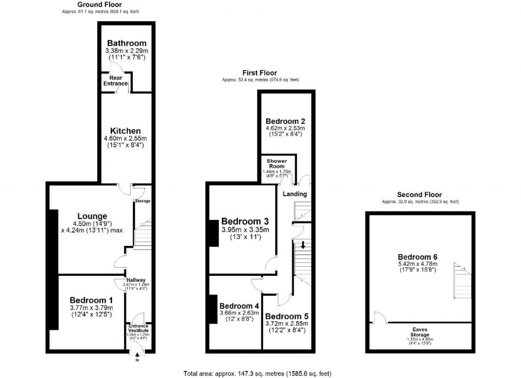 Floorplans For Plungington Road, PRESTON, Lancashire PR2 3PR