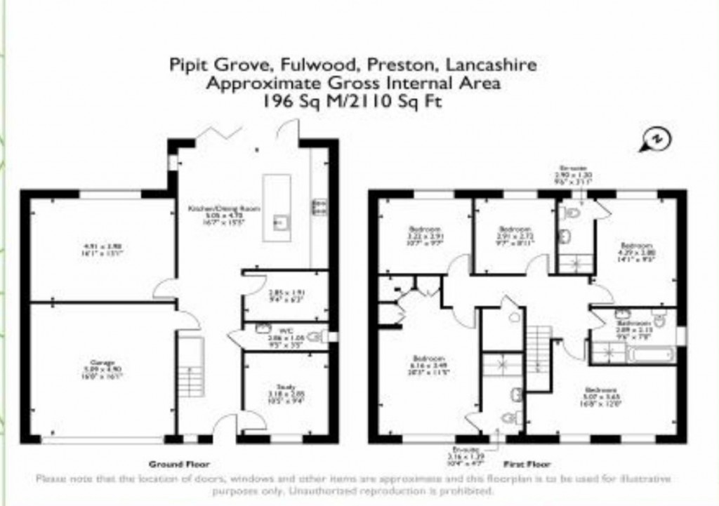 Floorplans For Pipit Grove, Preston