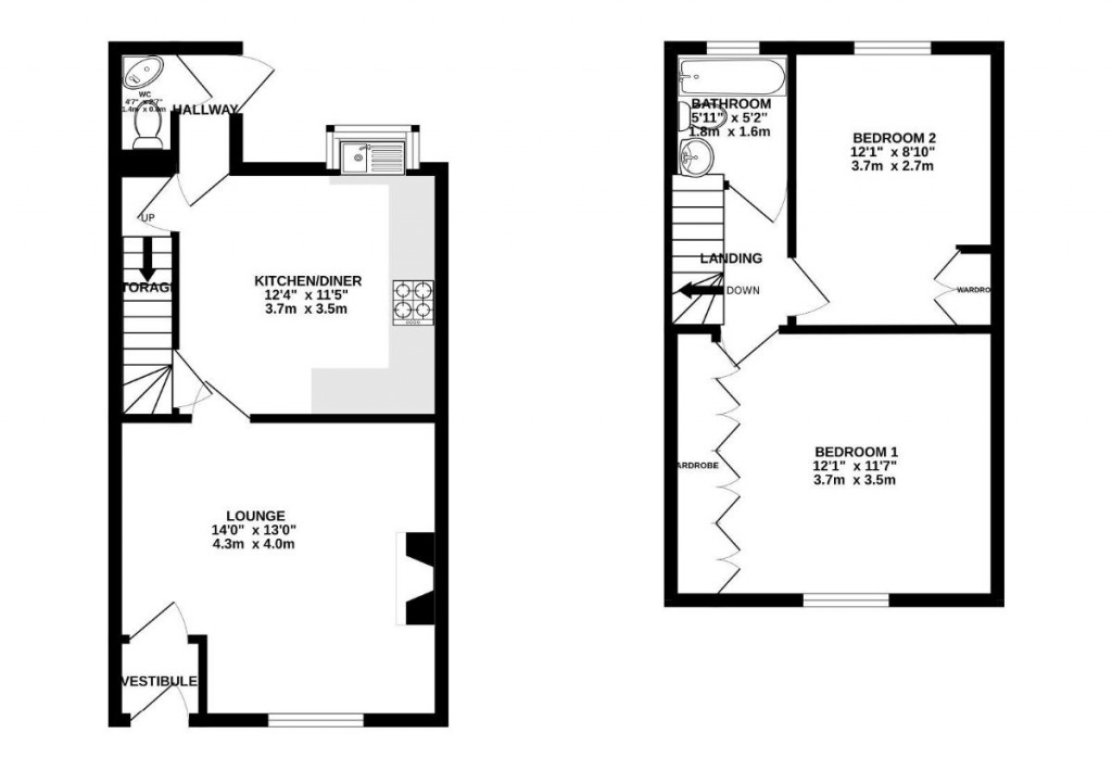 Floorplans For Murdock Avenue, Ashton-on-Ribble, Preston