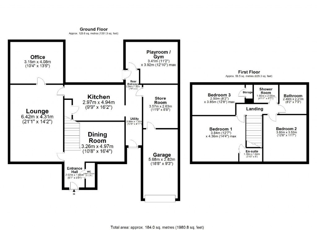 Floorplans For The Chines, Fulwood, Preston